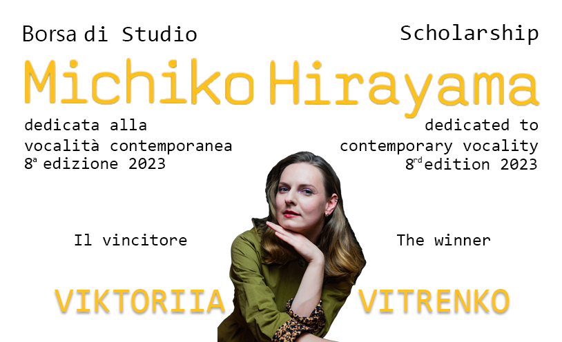 Vincitore borsa di studio Michiko Hirayama 2023